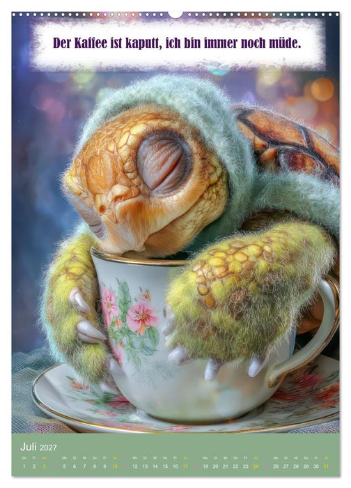 Kaffeezeit - Humor und Sprüche (CALVENDO Premium Wandkalender 2027)