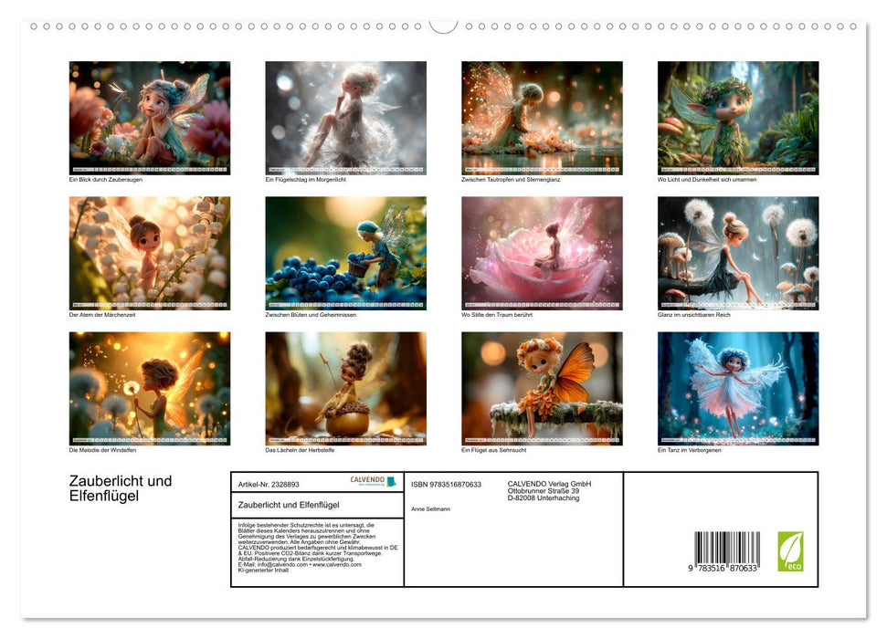 Zauberlicht und Elfenflügel (CALVENDO Premium Wandkalender 2027)