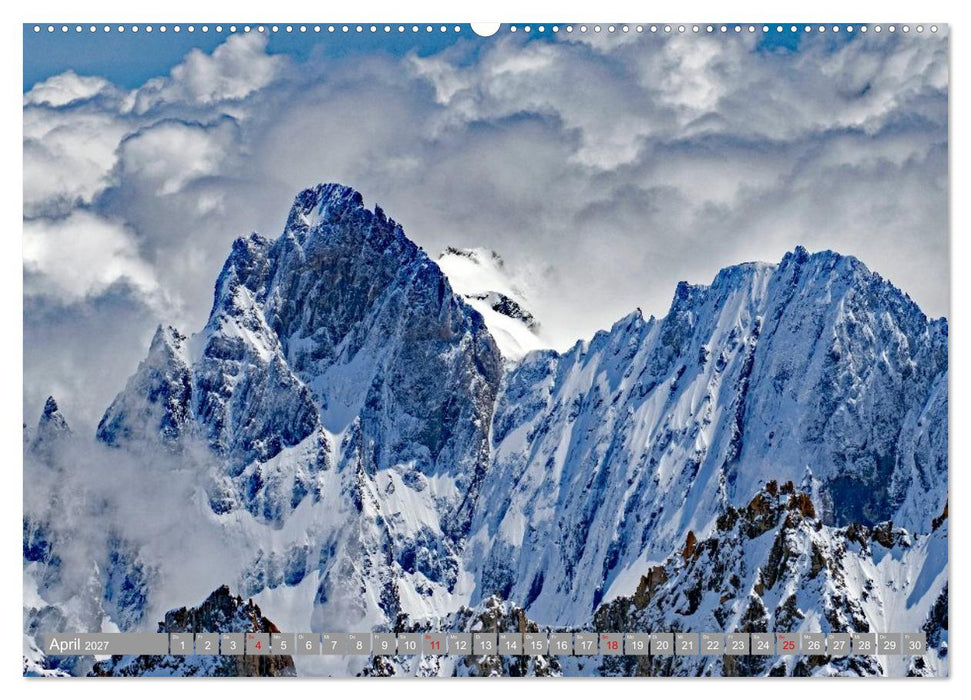 Mont Blanc - Krone der Alpen (CALVENDO Premium Wandkalender 2027)