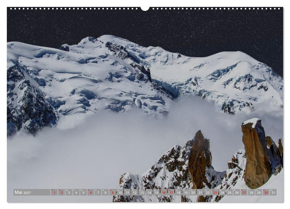 Mont Blanc - Krone der Alpen (CALVENDO Premium Wandkalender 2027)