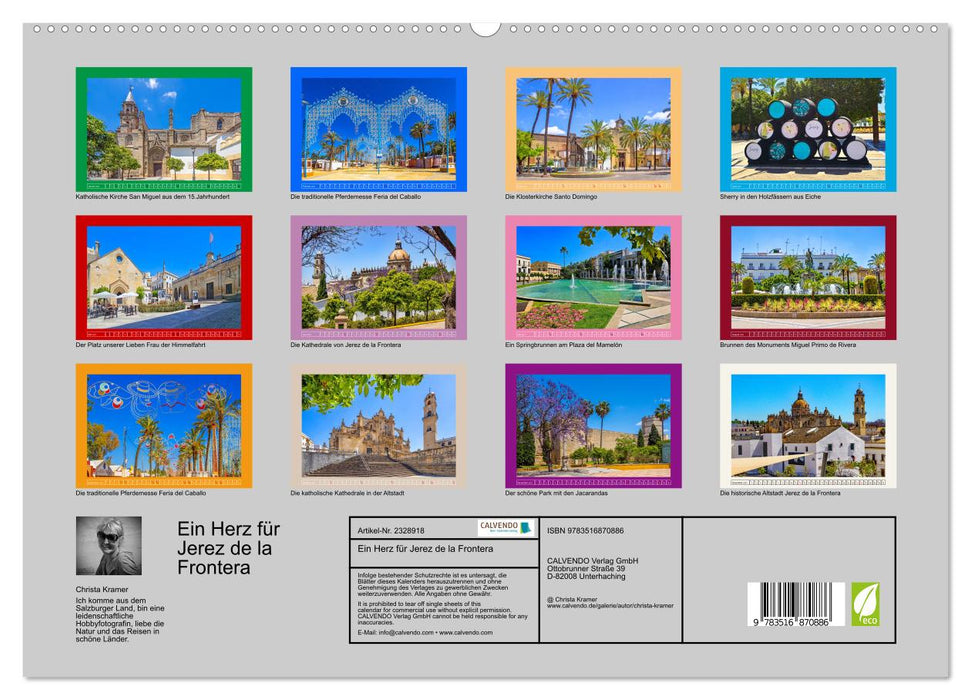 Ein Herz für Jerez de la Frontera (CALVENDO Premium Wandkalender 2027)