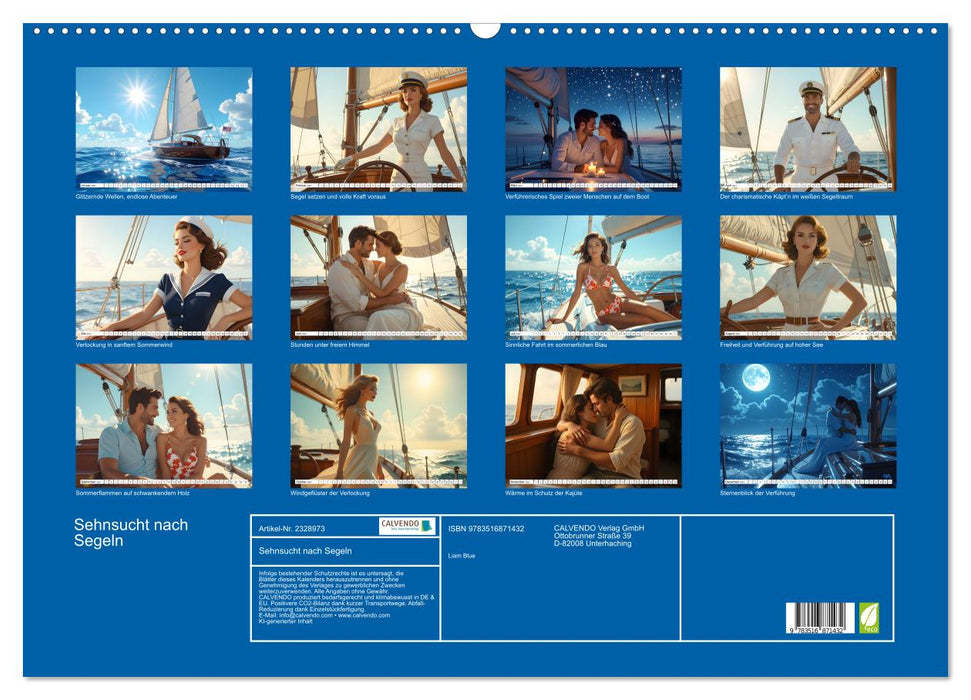 Sehnsucht nach Segeln (CALVENDO Wandkalender 2027)