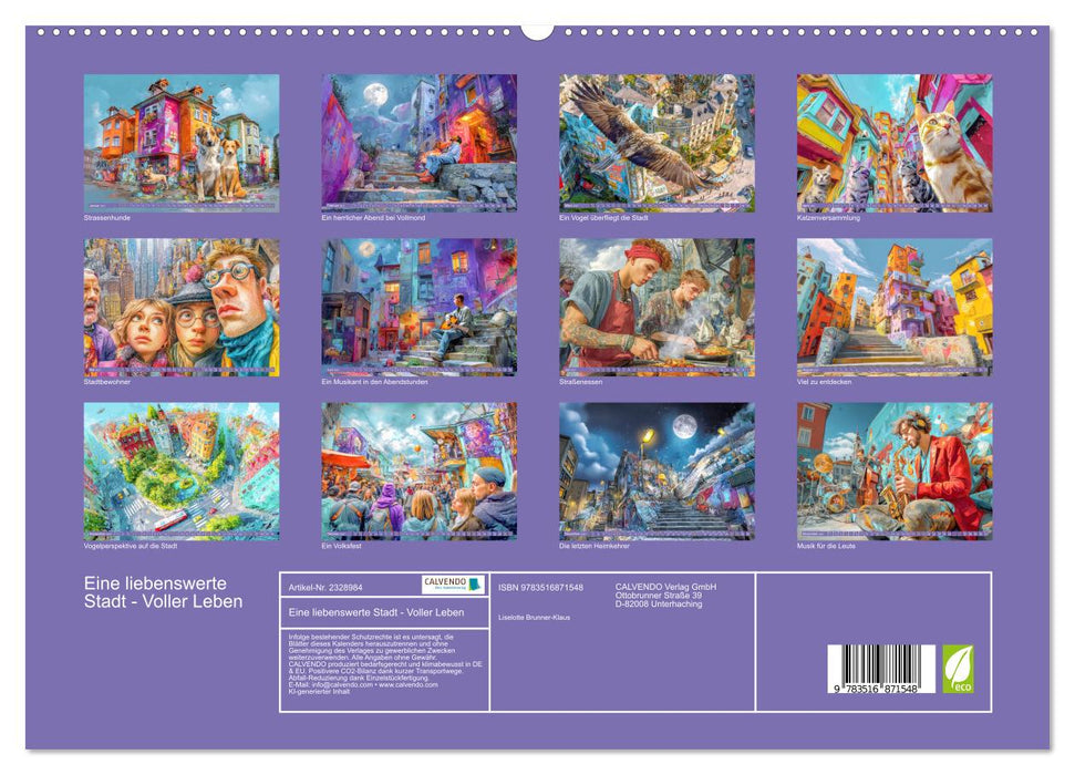 Eine liebenswerte Stadt - Voller Leben (CALVENDO Premium Wandkalender 2027)