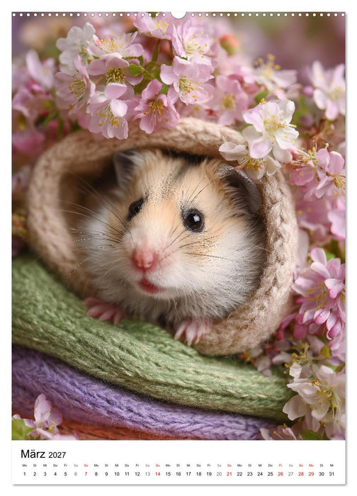 Hamster - süße Tiere zum Verlieben (CALVENDO Wandkalender 2027)