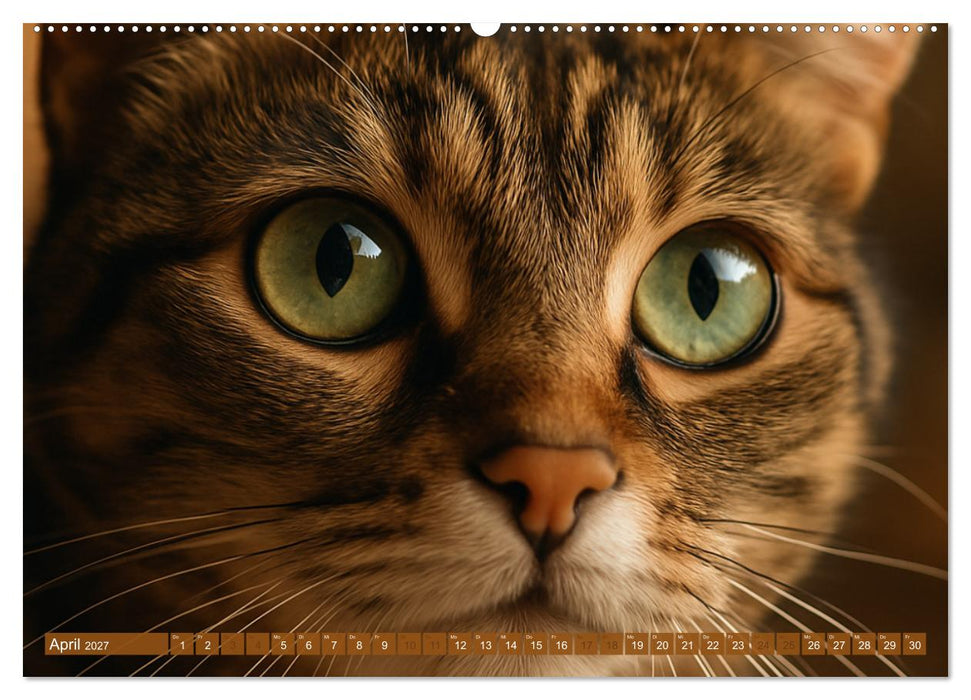 Katzenblicke – Eleganz und Anmut (CALVENDO Wandkalender 2027)