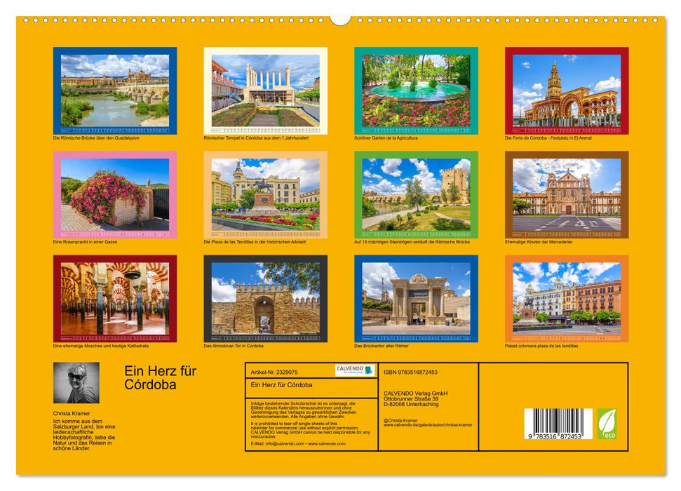 Ein Herz für Córdoba (CALVENDO Premium Wandkalender 2027)