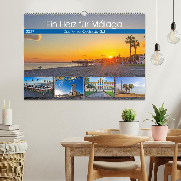 Ein Herz für Málaga (CALVENDO Wandkalender 2027)