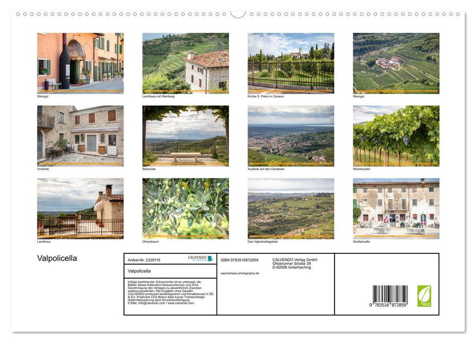 Valpolicella (CALVENDO Premium Wandkalender 2027)