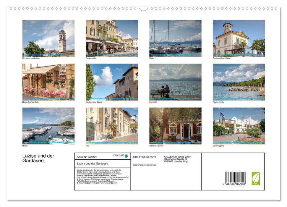 Lazise und der Gardasee (CALVENDO Premium Wandkalender 2027)