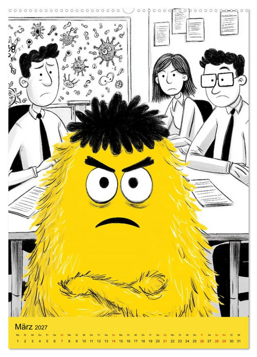 Montagsmonster - der lustige Bürokalender (CALVENDO Wandkalender 2027)