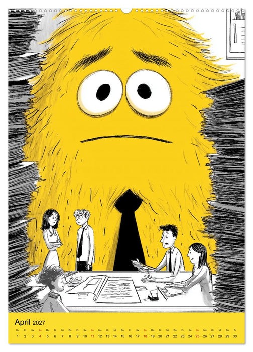 Montagsmonster - der lustige Bürokalender (CALVENDO Wandkalender 2027)