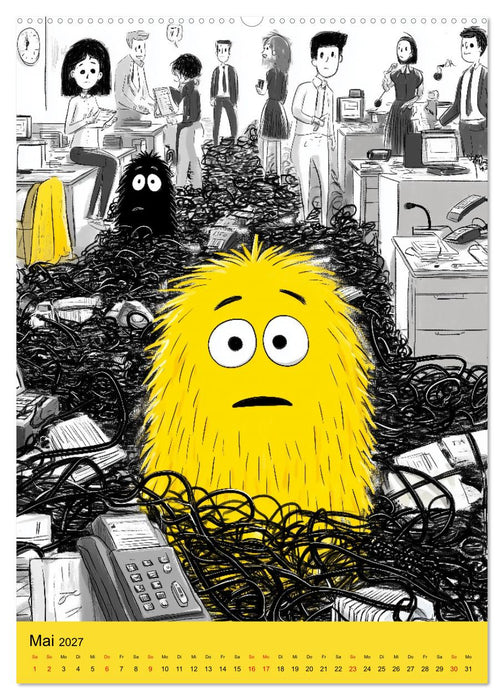 Montagsmonster - der lustige Bürokalender (CALVENDO Wandkalender 2027)