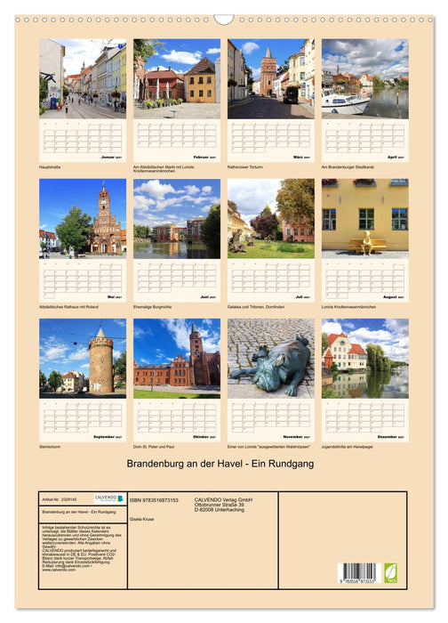 Brandenburg an der Havel - Ein Rundgang (CALVENDO Wandkalender 2027)
