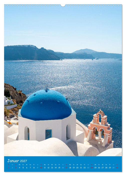Griechenland - Die griechischen Inseln Mykonos und Santorini (CALVENDO Premium Wandkalender 2027)
