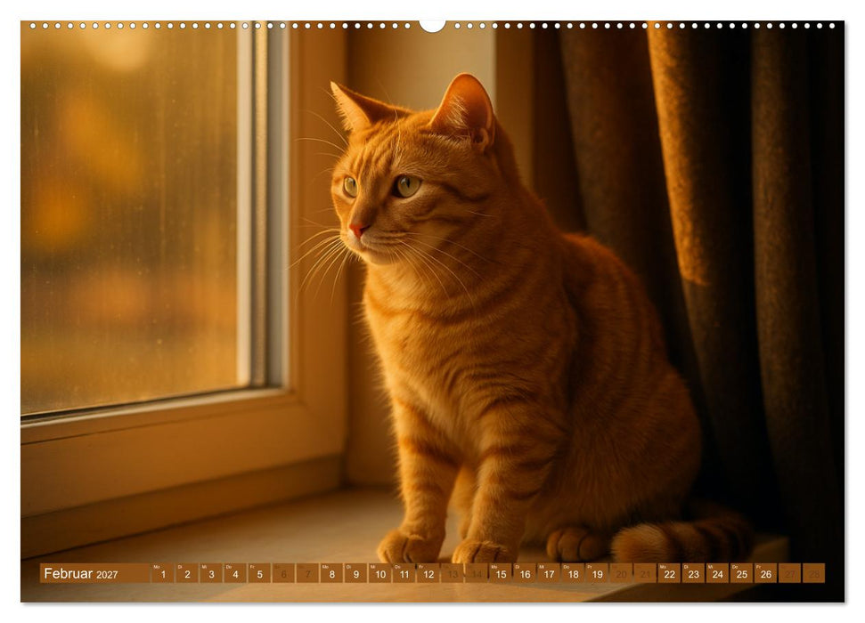 Katzenblicke – Eleganz und Anmut (CALVENDO Premium Wandkalender 2027)
