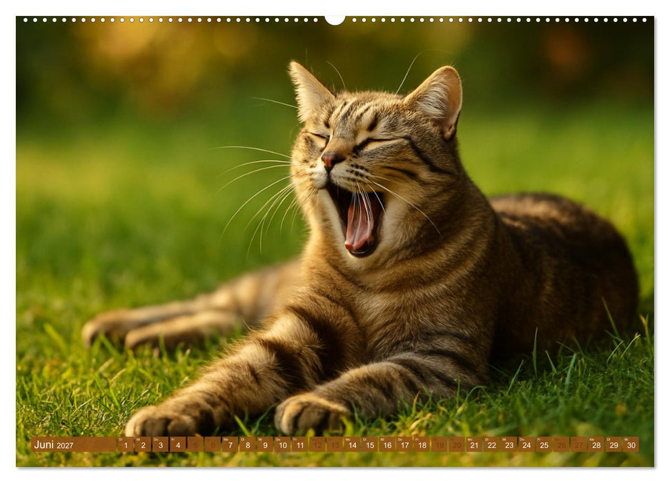 Katzenblicke – Eleganz und Anmut (CALVENDO Premium Wandkalender 2027)