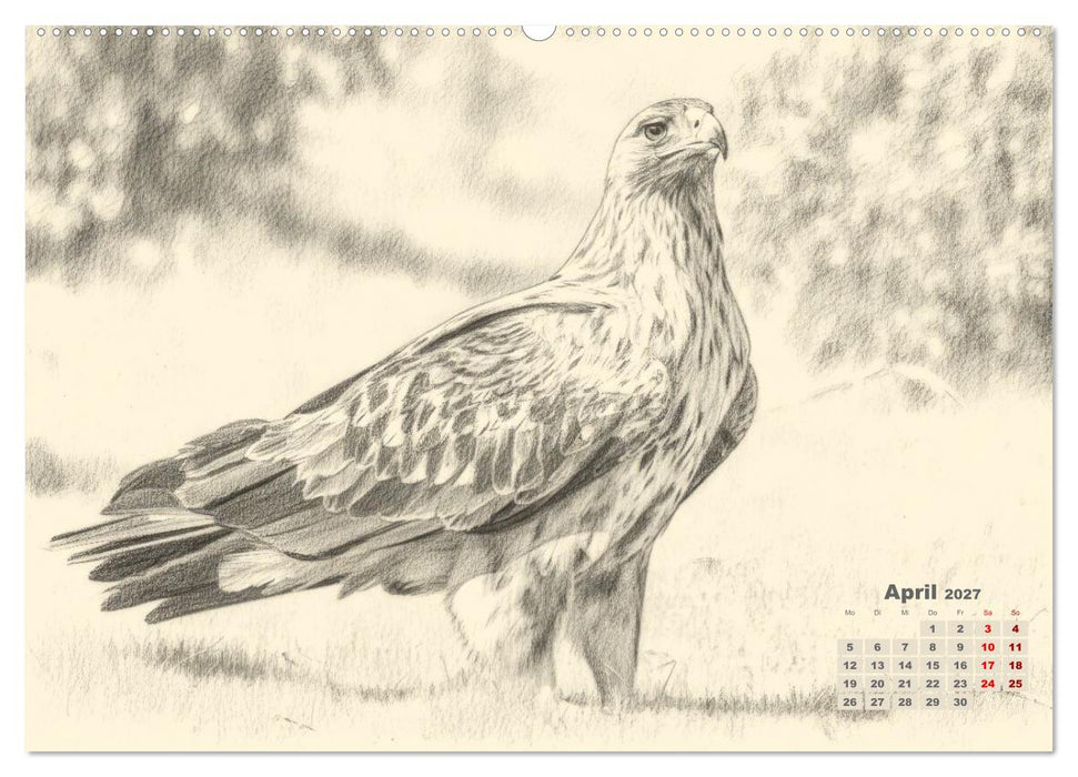 Wilde Seelen - Tierische Momente in Graphit (CALVENDO Wandkalender 2027)