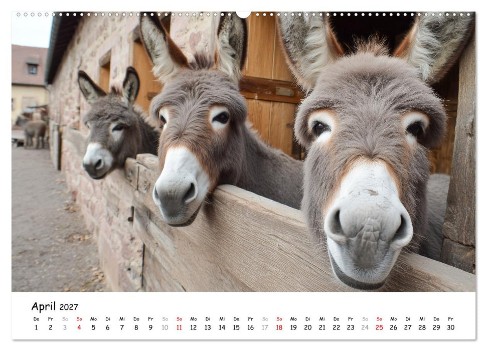 Hans der Bauer und seine Tiere auf dem Bauernhof (CALVENDO Premium Wandkalender 2027)