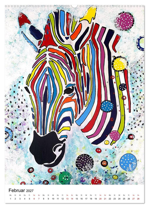 Pop Art Animals - Atelier Zippo (CALVENDO Premium Wandkalender 2027)