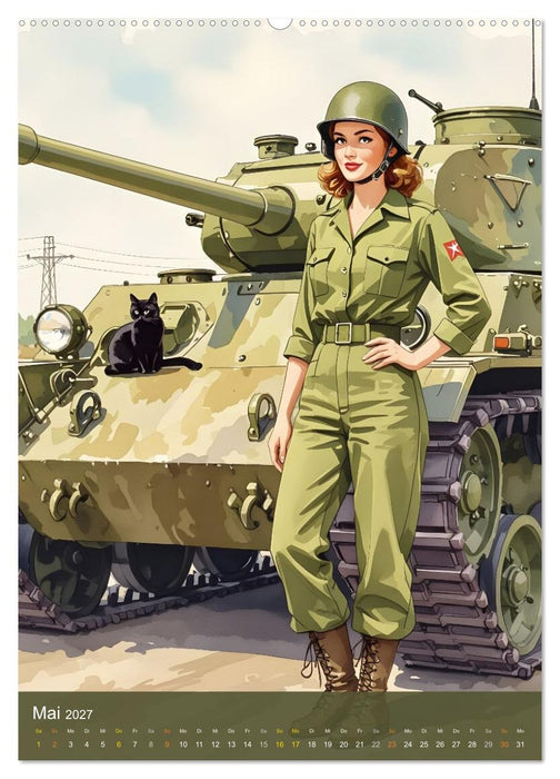 Fräulein Fantasie und die schwarze Katze (CALVENDO Premium Wandkalender 2027)