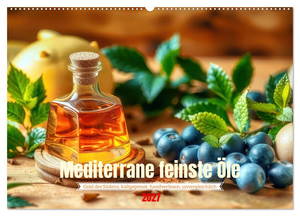 Mediterrane feinste Öle (CALVENDO Wandkalender 2027)