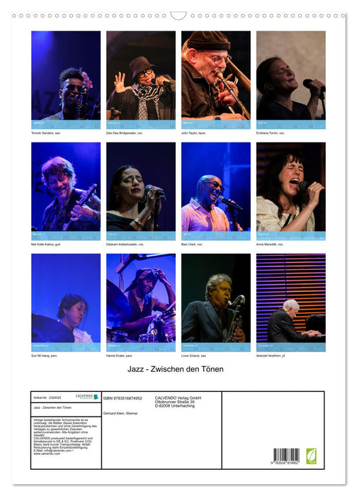 Jazz - Zwischen den Tönen (CALVENDO Wandkalender 2027)