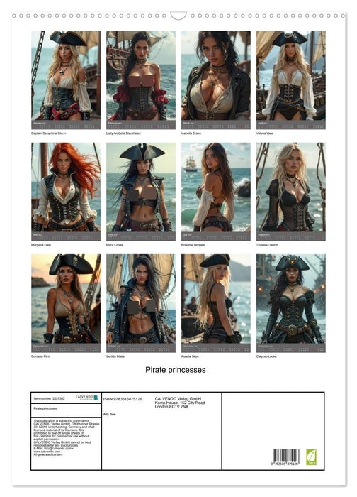 Pirate princesses (CALVENDO Monthly Calendar 2027)