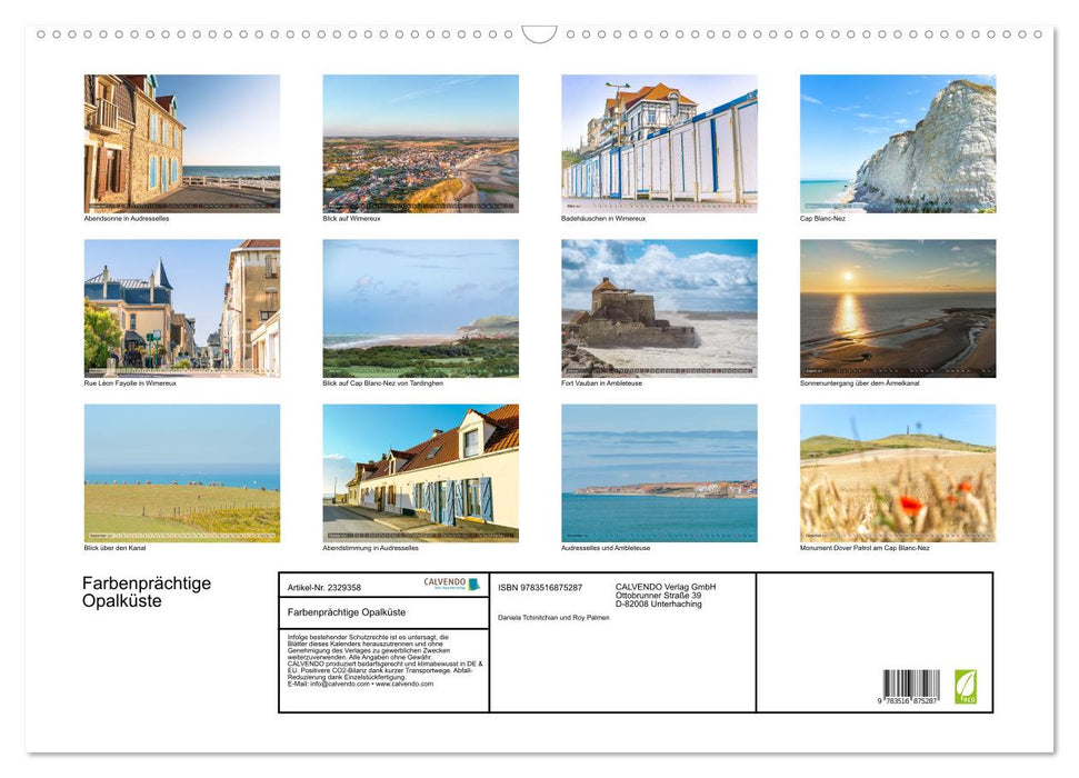 Farbenprächtige Opalküste (CALVENDO Wandkalender 2027)