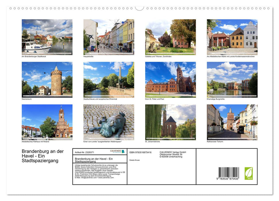 Brandenburg an der Havel - Ein Stadtspaziergang (CALVENDO Premium Wandkalender 2027)