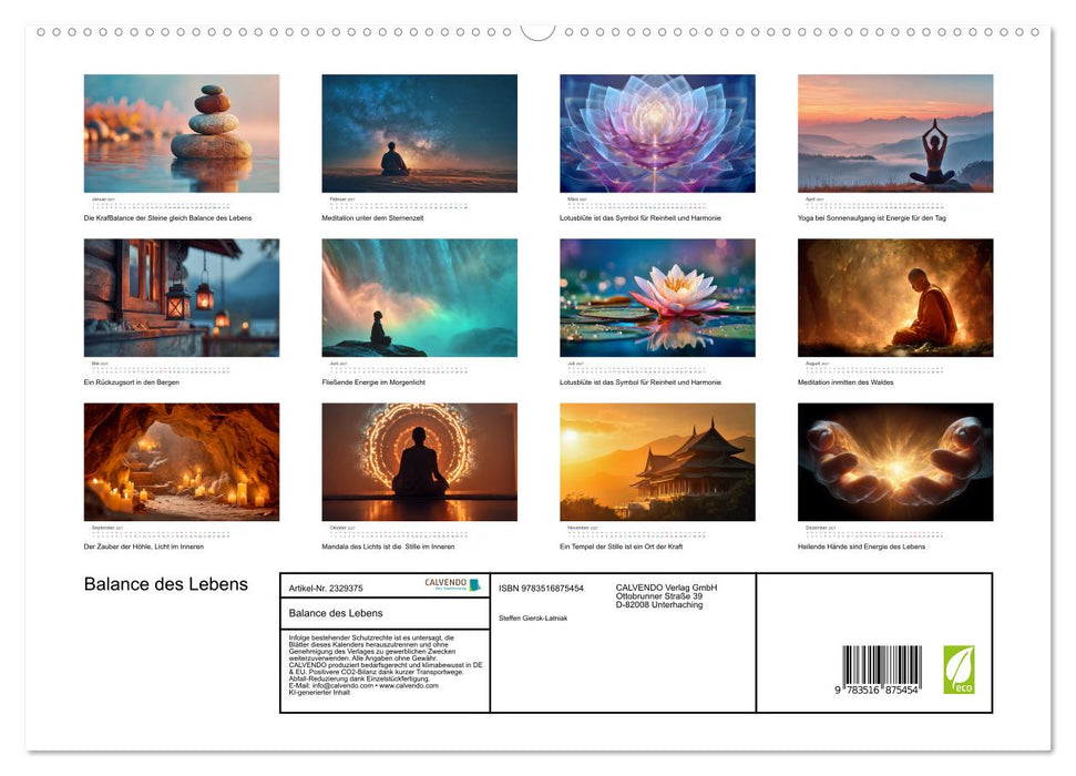 Balance des Lebens (CALVENDO Premium Wandkalender 2027)