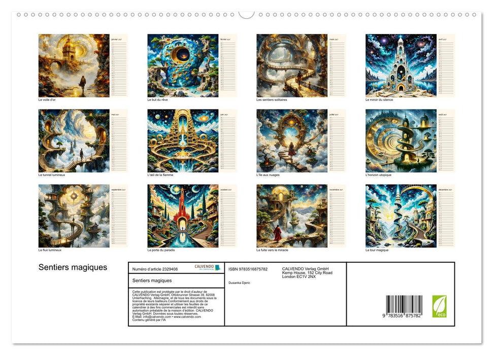 Sentiers magiques (CALVENDO Calendrier supérieur 2027)