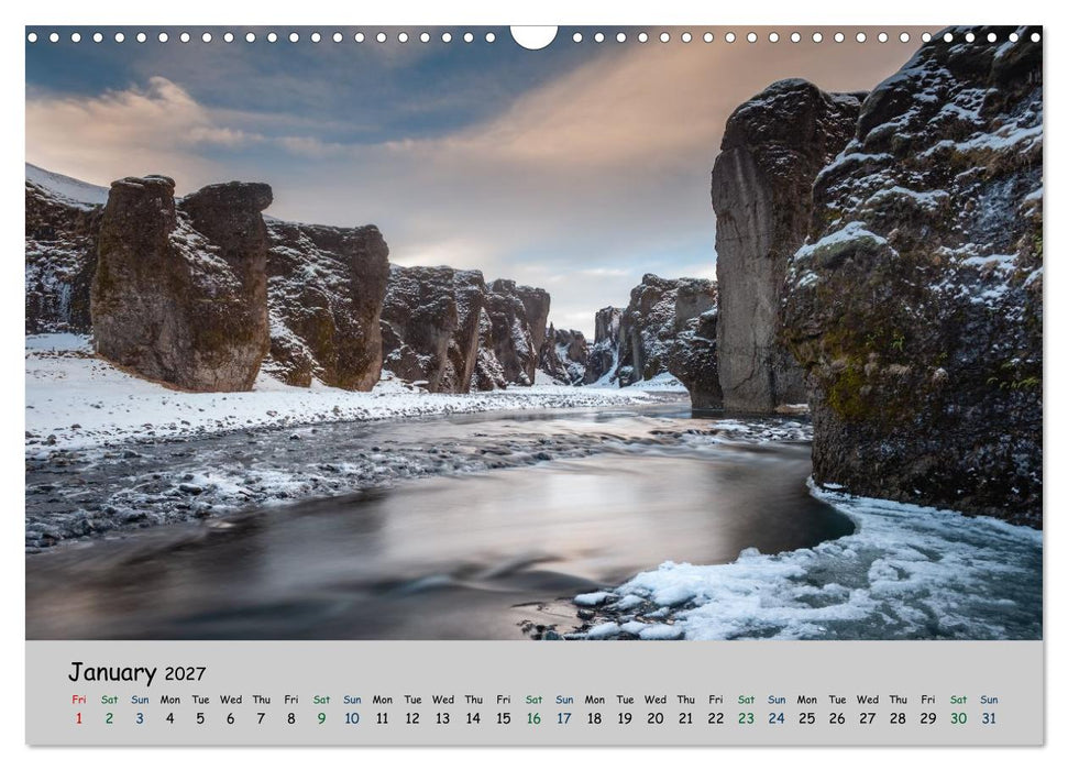 Natural scenery of Iceland (CALVENDO Monthly Calendar 2027)