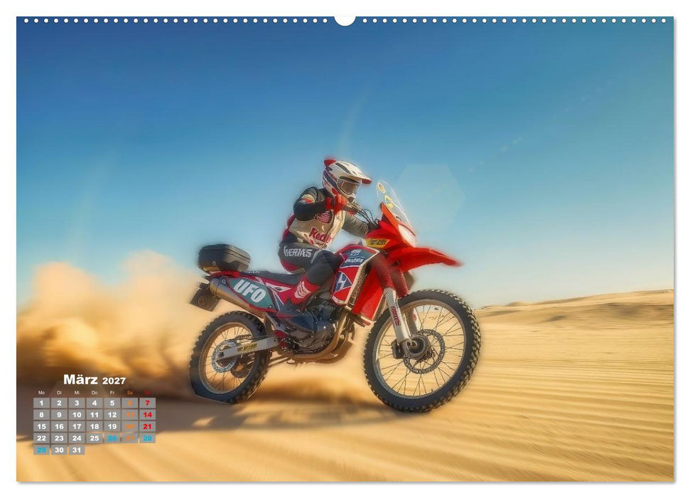 Wüstenrallye Dakar Motorrad (CALVENDO Premium Wandkalender 2027)