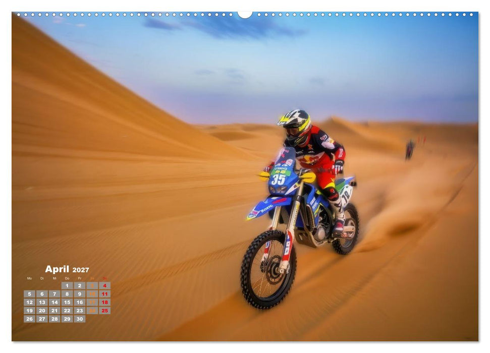 Wüstenrallye Dakar Motorrad (CALVENDO Premium Wandkalender 2027)