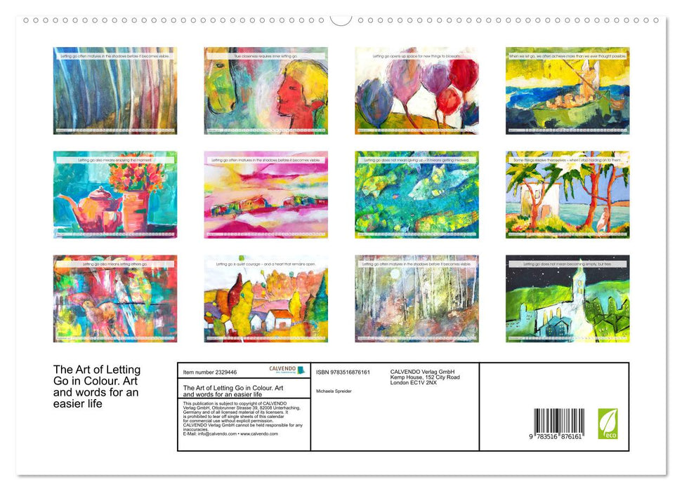 The Art of Letting Go in Colour. Art and words for an easier life (CALVENDO Premium-Calendar 2027)