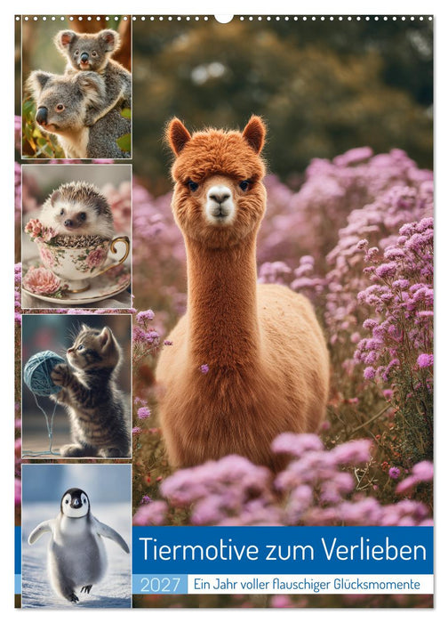 Tiermotive zum Verlieben (CALVENDO Wandkalender 2027)