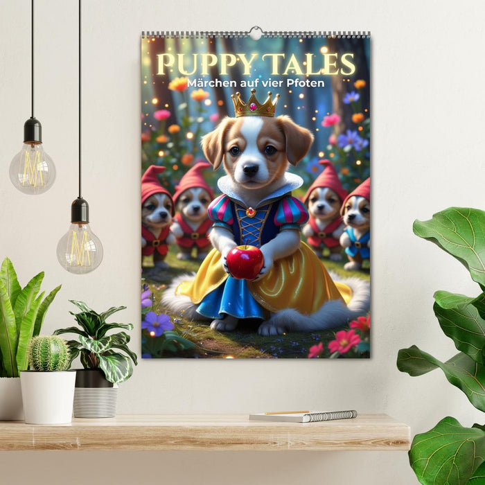 Puppy Tales - Märchen auf vier Pfoten (CALVENDO Wandkalender 2027)