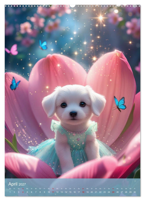 Puppy Tales - Märchen auf vier Pfoten (CALVENDO Wandkalender 2027)