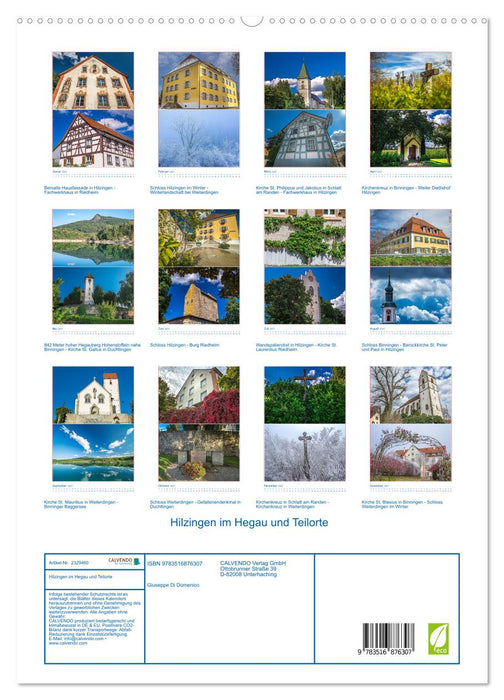 Hilzingen im Hegau und Teilorte (CALVENDO Premium Wandkalender 2027)