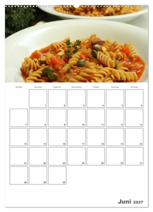 Pasta mit Gemüse (CALVENDO Wandkalender 2027)