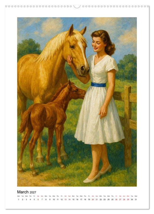 Western Pin-Up Girls (CALVENDO Monthly Calendar 2027)