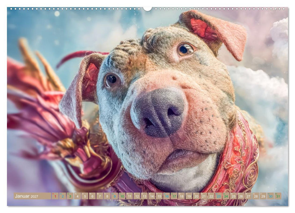 Punkerhunde - Witzige Illustrationen (CALVENDO Wandkalender 2027)