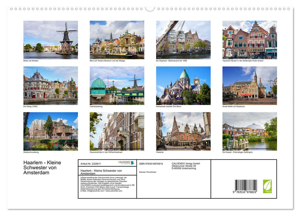 Haarlem - Kleine Schwester von Amsterdam (CALVENDO Premium Wandkalender 2027)