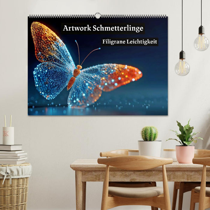 Artwork Schmetterlinge - Filigrane Leichtigkeit (CALVENDO Wandkalender 2027)