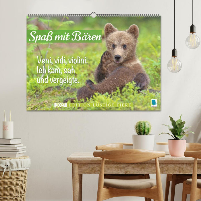 Spaß mit Bären: Edition lustige Tiere (CALVENDO Wandkalender 2027)