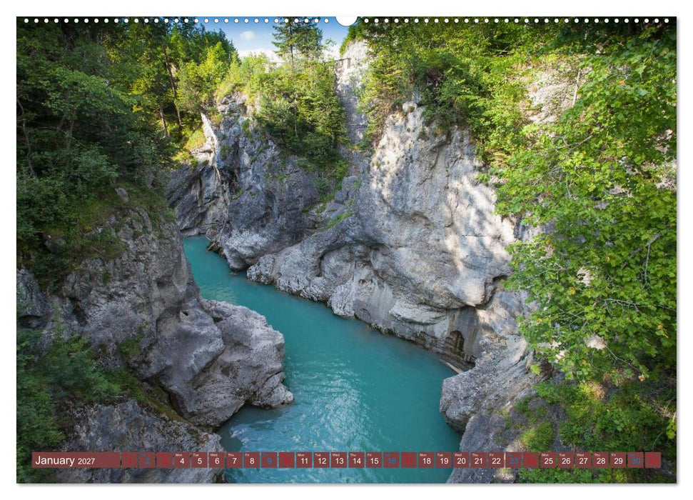 Bavaria.The Allgaeu and the Koenigssse (CALVENDO Monthly Calendar 2027)