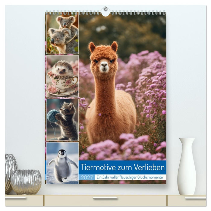 Tiermotive zum Verlieben (CALVENDO Premium Wandkalender 2027)