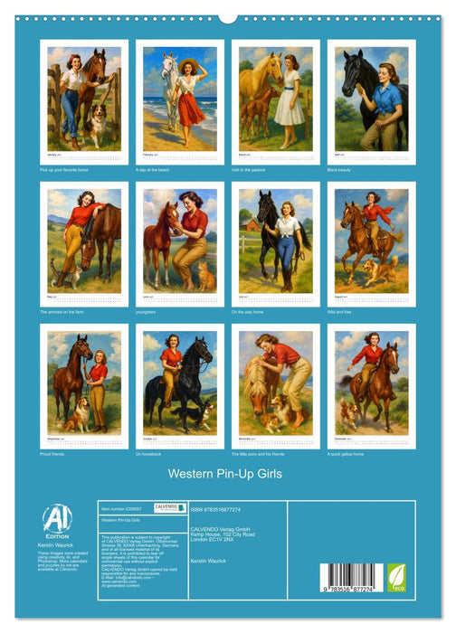 Western Pin-Up Girls (CALVENDO Premium-Calendar 2027)