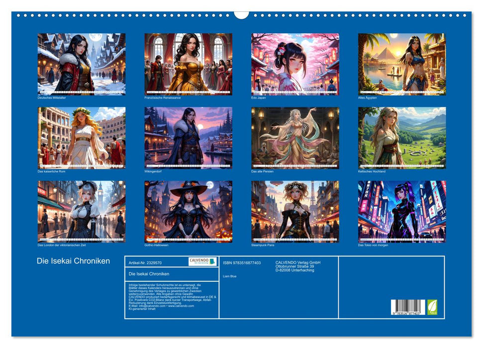 Die Isekai Chroniken (CALVENDO Wandkalender 2027)