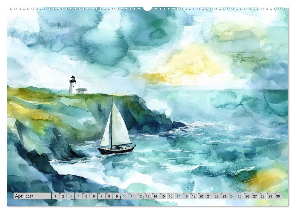 Segelträume und Leuchtturmlichter (CALVENDO Premium Wandkalender 2027)